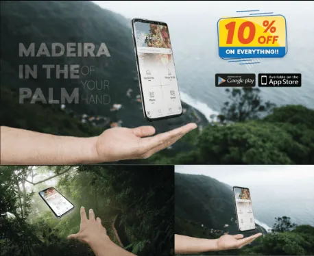 Madeira in the Palm, App Turismo, trabalho de design do Digitais Studio no Funchal