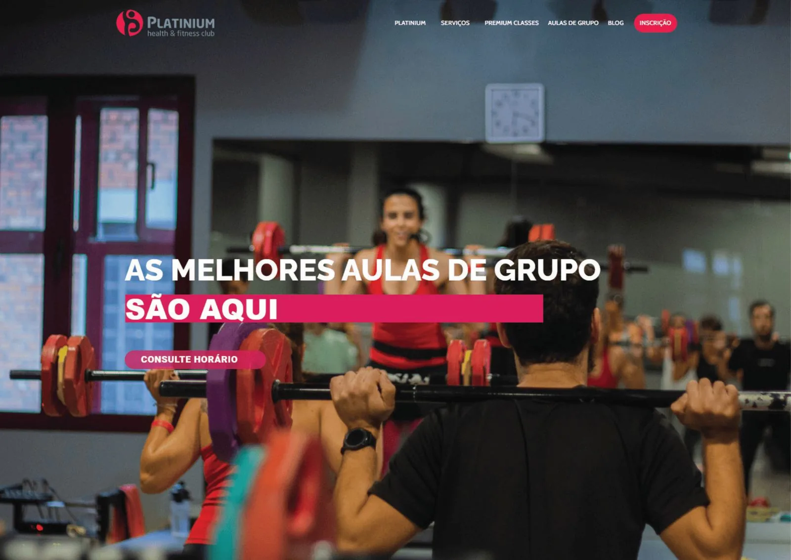 Site do Platinium Club desenvolvido pelo Digitais Studio
